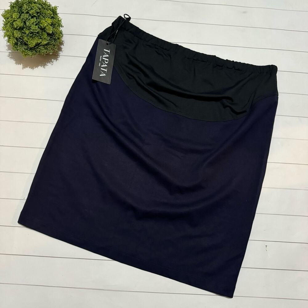 Tapata‎ NWT Navy Blue Stretch Maternity Pencil Skirt Womens Size 2XL